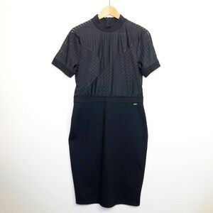 𝅺Armani exchange black knee length dress